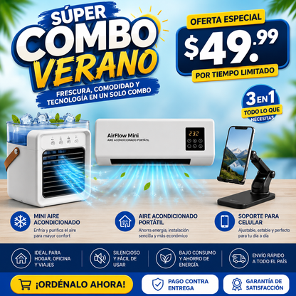 ❄️ SÚPER COMBO VERANO 3 EN 1 ❄️