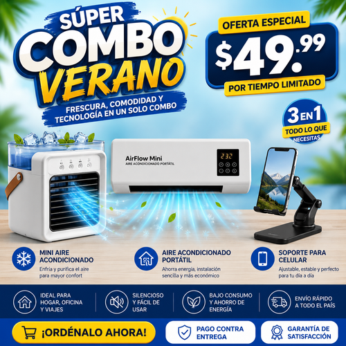 ❄️ SÚPER COMBO VERANO 3 EN 1 ❄️